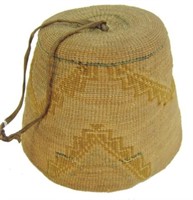 Nez Perce Child's Basket Hat