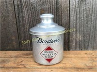 Antique Borden's Malted Milk Advertising Canister