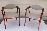 Mid-Century Modern Danish Arm Chairs  Pair