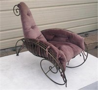 French Gilded Sleigh Chair