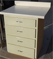 2 ft Wide 4 Drawer Storage Cabinet, w/30" Formica