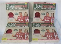 Lot Of 4 New Ugly Christmas Sweaters