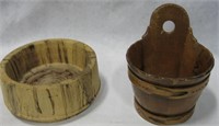Lot of 2 Wood Bowls - Tallest Is From Switzerland