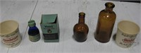 Vintage Bottles & Advertising - Tallest Is 3"