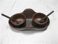 Small Ceramic Relish Or Serving Set