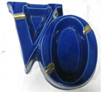 Vintage Seagram's "VO" Ceramic Ashtray - 7"