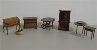 Assorted Wood Doll House Furniture