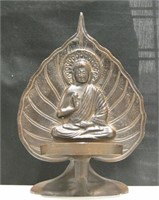 Cast Iron Buddha Candle Holder 10" Tall