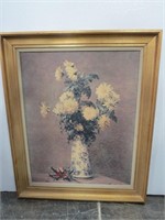 Van Gogh Style Flowers in Vase Print