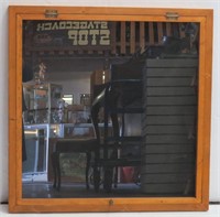 Large 3' Solid Wood Hinged Glass Door Display Case