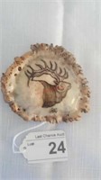 Elk Belt Buckle with Elk Picture