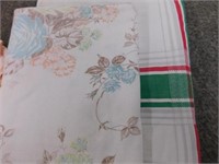 Tablecloths: red/green/yellow paid -