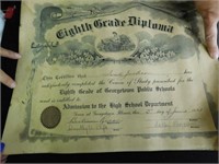 1921 8th grade diploma, Georgetown, Ill.