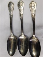 Three 1933 World's Fair spoons - Hall of Science