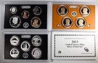 2013 U.S. SILVER PROOF SET IN ORIGINAL BOX/COA