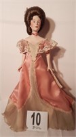 GORGEOUS GIBSON GIRL ALL BISQUE DOLL IN SATIN