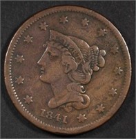 1841 LARGE CENT, F KEY DATE