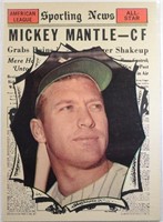 1961 TOPPS #578 MICKEY MANTLE AS EM+
