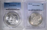 1902-O & 1904-O MORGAN DOLLARS PCGS