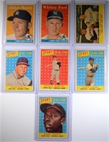 1958 TOPPS BASEBALL NEAR SET (453 CARDS)