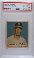 1949 BOWMAN #240 NORMAN YOUNG PSA 8.5