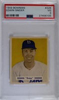 1949 BOWMAN #226 DUKE SNIDER ROOKIE PSA 3