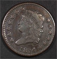 1814 CLASSIC HEAD LARGE CENT, VF