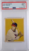 1949 BOWMAN #205 DICK SISLER PSA 7.5