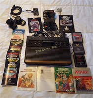 Vintage Atari 2600 Game System With Extras
