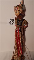 2 FACED INDONESIAN DOLL PUPPET RAMAYAN 28 IN