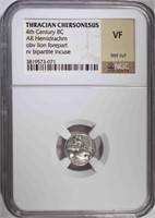 4th CENTURY B.C. AR HEMIDRACHM, NGC VF