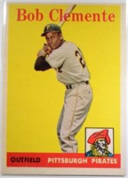 1958 TOPS #52 ROBERTO CLEMENTE EM 20/80 T-B