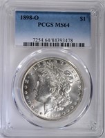 1898-O MORGAN DOLLAR PCGS MS64