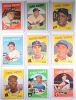 1959 TOPPS BASEBALL SET w/EXTRA GRAY