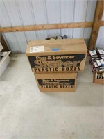 Lot Of Plastic Receptacle Boxes