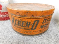 Old household tins: Kleeno Oil - Calumet - sewing