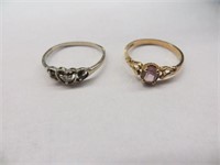 (2) ASSORTED RINGS