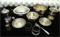 Basket of assorted silver, 683g weighable