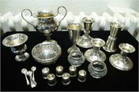 Basket of assorted silver, 384g weighable