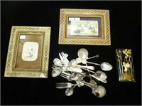 Silver flatware and assorted decoratives, 312g