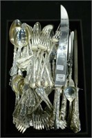 Louis pattern silver flatware set by Roden,1926g w