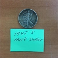 1945 S Half Dollar