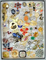 (60+) COSTUME JEWELRY PINS