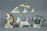 (6) ROSENTHAL PORCELAIN ANIMAL & INSECT FIGURES