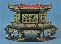 CHINESE CARVED & GILDED ALTAR TEMPLE