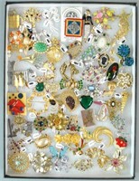 (50+) SIGNED COSTUME JEWELRY PINS