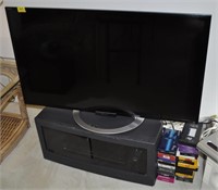 SONY BRAVIA TV AND STAND AND TOSHIBA VHS AND CD