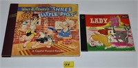 WALT DISNEYS THREE LITTLE PIGS RECORD- READER AND