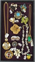 (14) PIECE SIGNED COSTUME JEWELRY GROUP