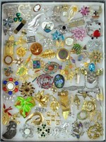 (70+) COSTUME JEWELRY PINS